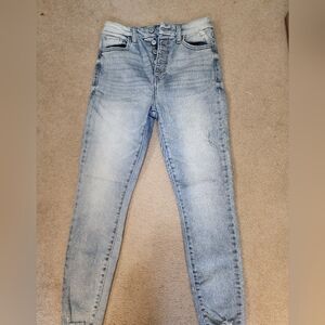 Eunina Ultra high rise skinny crop jeans